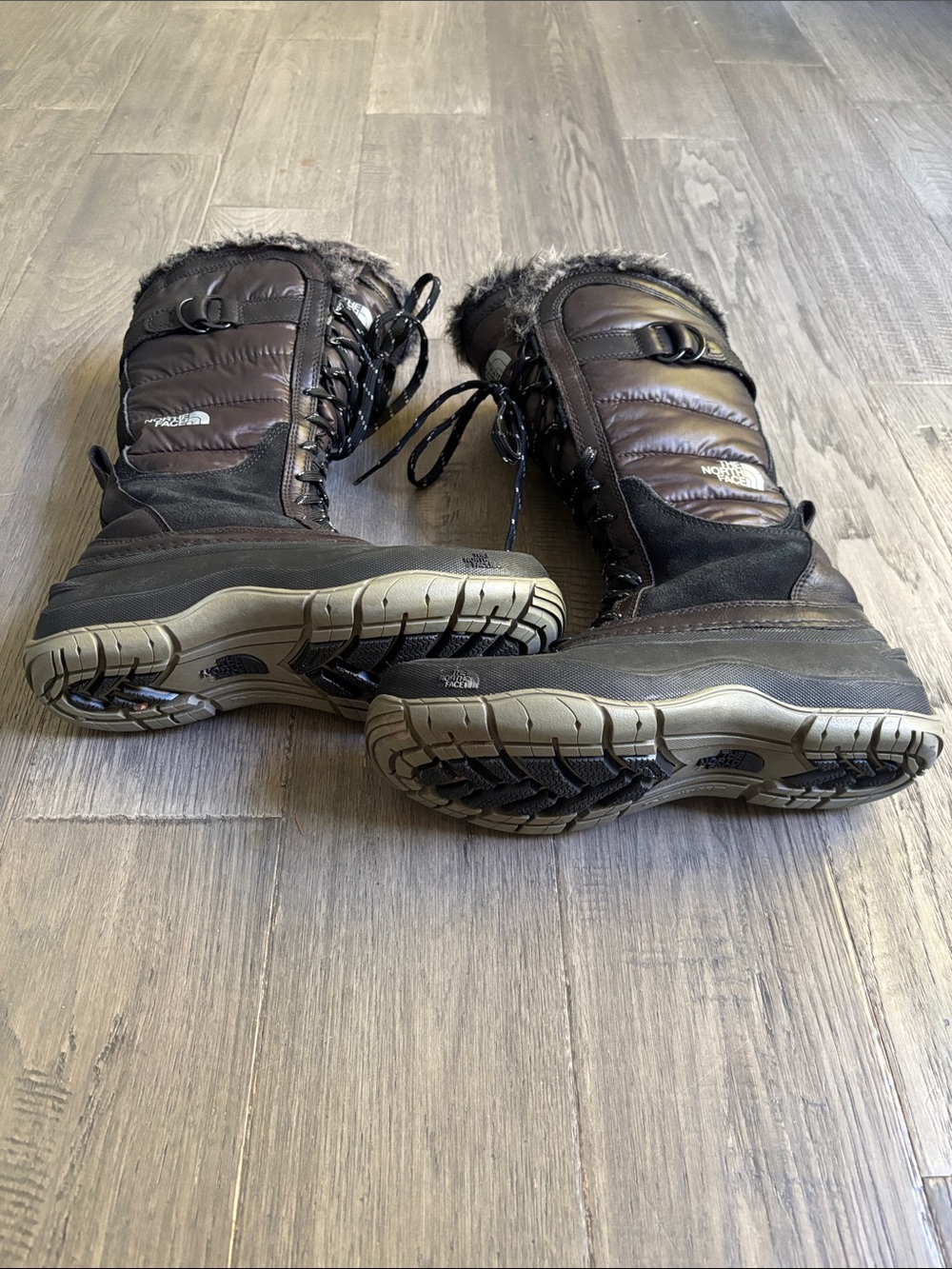 The North Face |Shellista Snow Winter Boot Waterproof Tall Lace Up Black US 6 - Picture 2 of 10